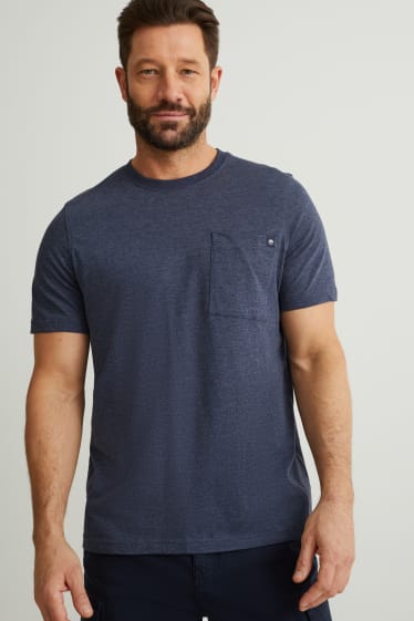 Hommes - T-shirt - bleu foncé