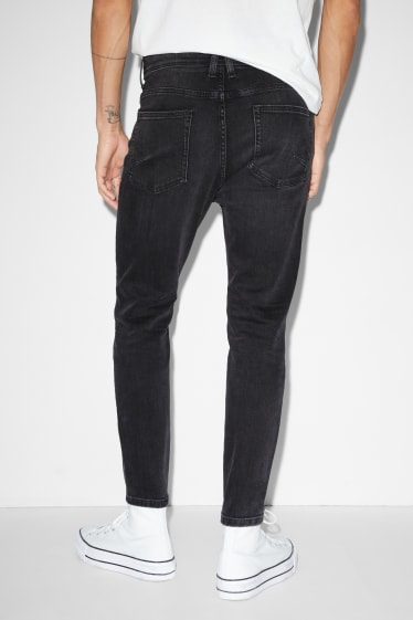 Bărbați - Carrot jeans - LYCRA® - denim-gri închis