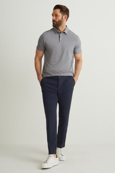 Home - Pantalons xinos - tapered fit - Flex - blau fosc