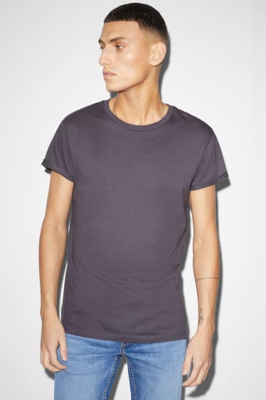 Hommes - T-shirt - gris foncé