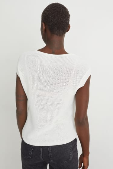 Dames - Spencer - crème wit
