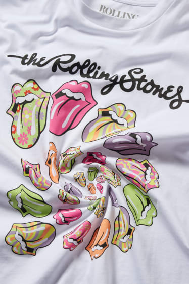Tieners & jongvolwassenen - CLOCKHOUSE - T-shirt - Rolling Stones - wit