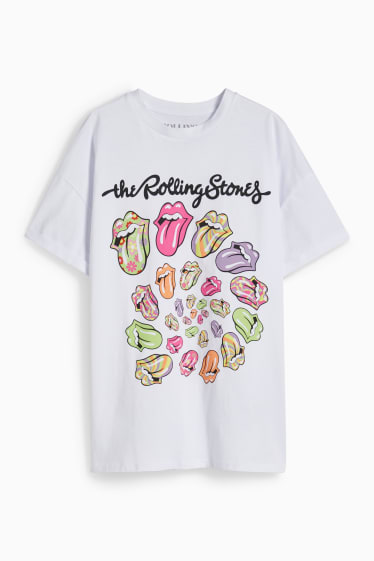 Femei - CLOCKHOUSE - tricou - Rolling Stones - alb