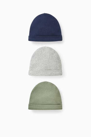 Bébés garçons - Lot de 3 - bonnets pour bébé - vert