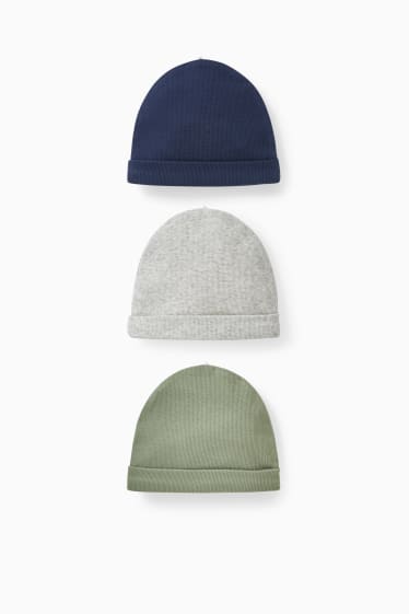 Bebés - Pack de 3 - gorros para bebé - verde