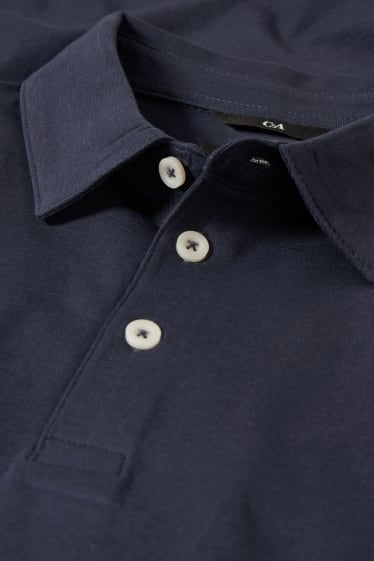 Uomo - Polo - Flex - blu scuro