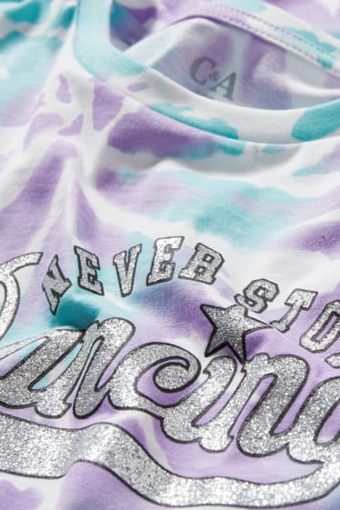 Kinder Mädchen - Set - Kurzarmshirt und Scrunchie - 2 teilig - mintgrün