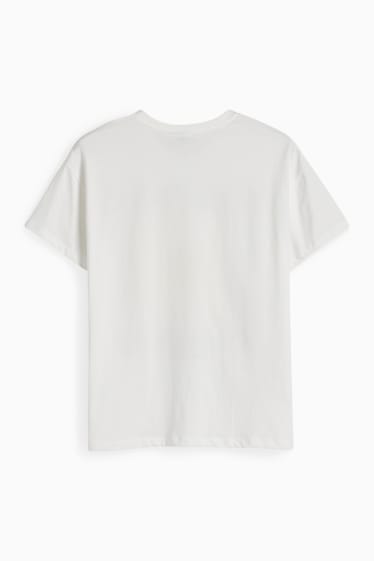 Donna - CLOCKHOUSE - t-shirt - SmileyWorld® - bianco crema
