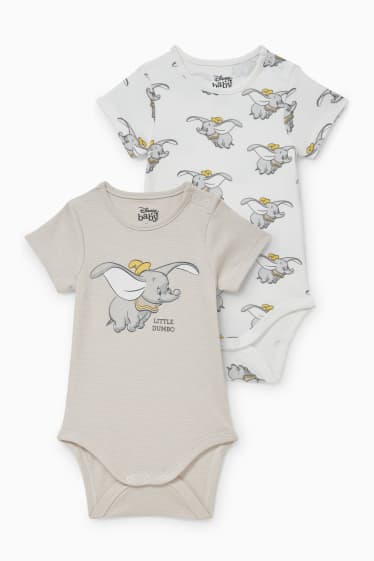 Unisex - Multipack 2er - Dumbo - Baby-Body - beige