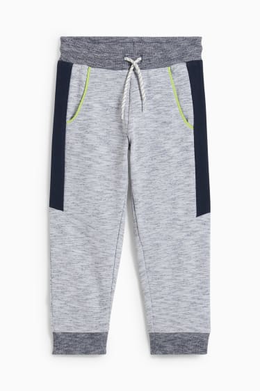 Enfants garçons - Pantalon de jogging - gris clair chiné