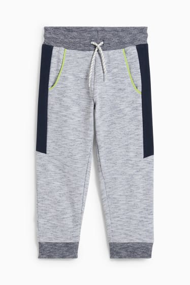 Enfants - Pantalon de jogging - gris clair chiné