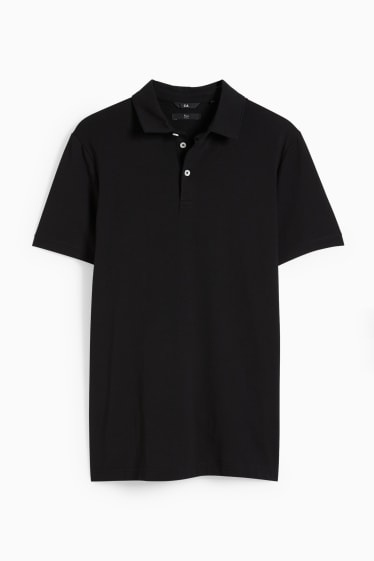 Heren - Poloshirt - Flex - zwart