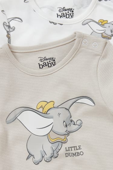 Bebés - Pack de 2 - Dumbo - bodies para bebé - beis