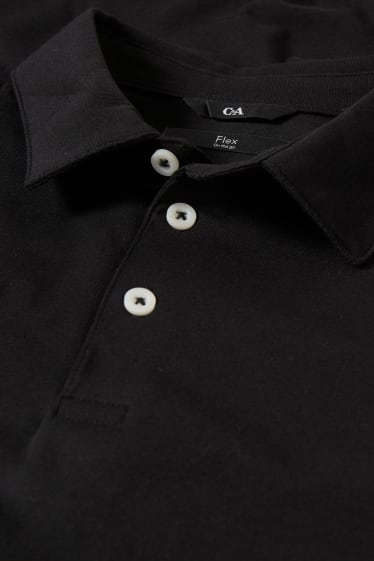 Heren - Poloshirt - Flex - zwart