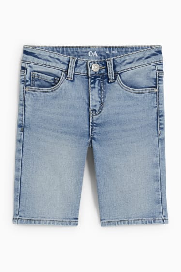 Kinder - Jeans-Bermudas - helljeansblau