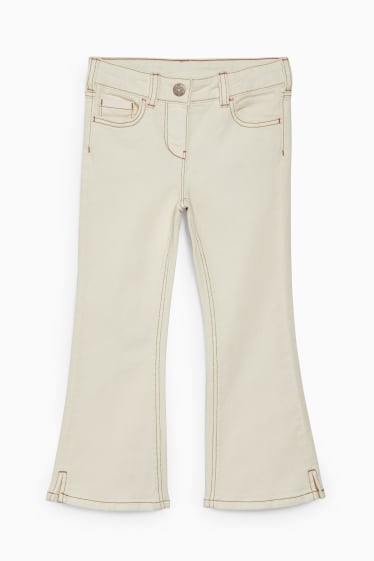 Enfants filles - Flared jean - blanc crème
