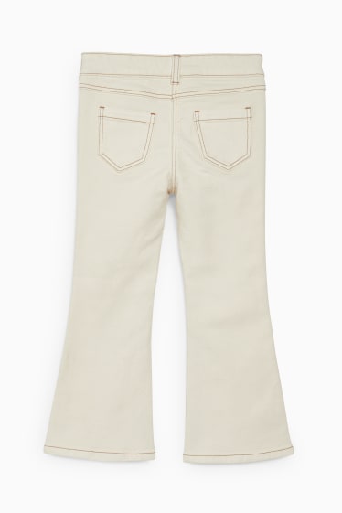 Copii - Flared jeans - alb-crem
