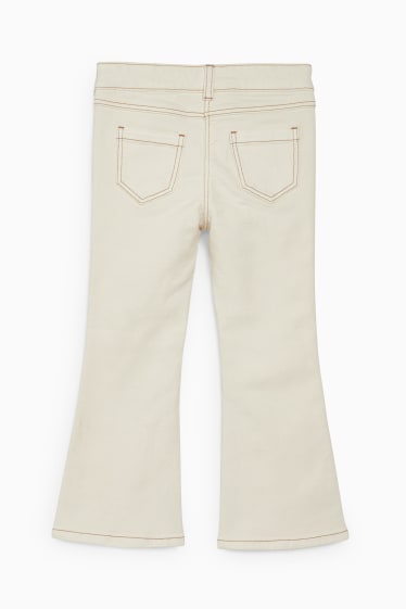 Kinder - Flared Jeans - cremeweiß