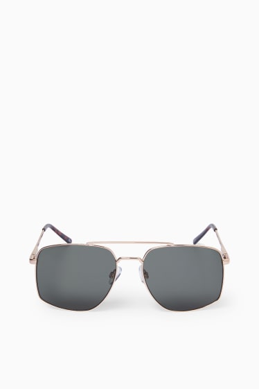 Damen - Sonnenbrille - gold