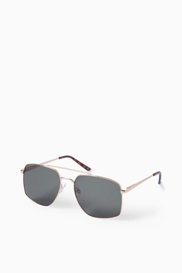 Damen - Sonnenbrille - gold