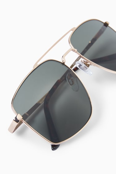 Damen - Sonnenbrille - gold