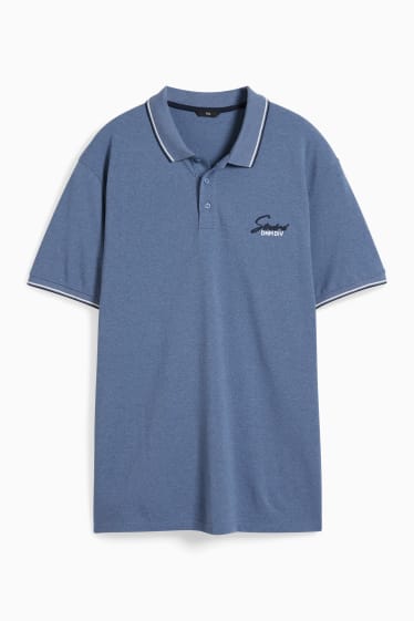 Herren - Poloshirt - blau