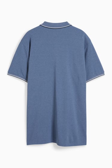 Herren - Poloshirt - blau