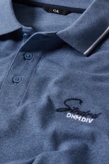 Herren - Poloshirt - blau
