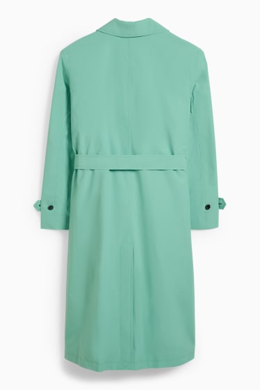 Dames - Trenchcoat - lichtturquoise
