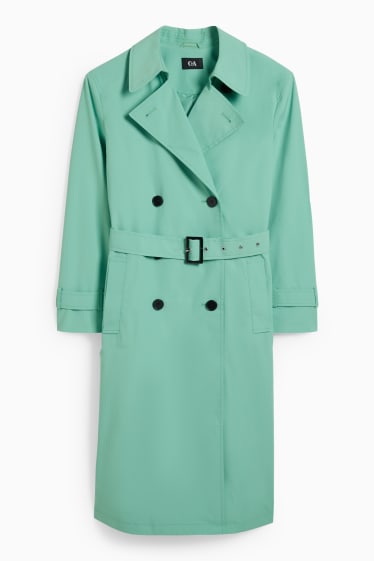 Dames - Trenchcoat - lichtturquoise