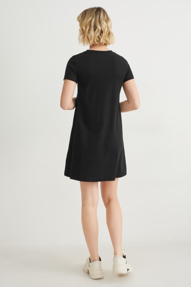 Femmes - Robe T-shirt   - noir