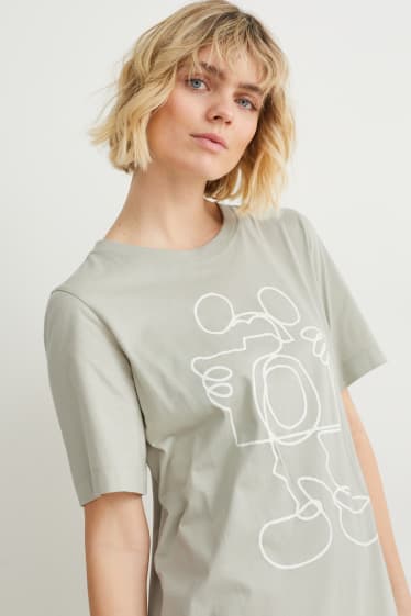 Femmes - Haut long - Mickey Mouse - gris clair