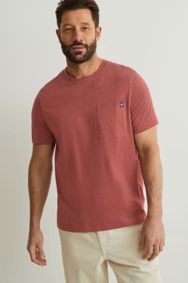 Uomo - T-shirt - marrone scuro