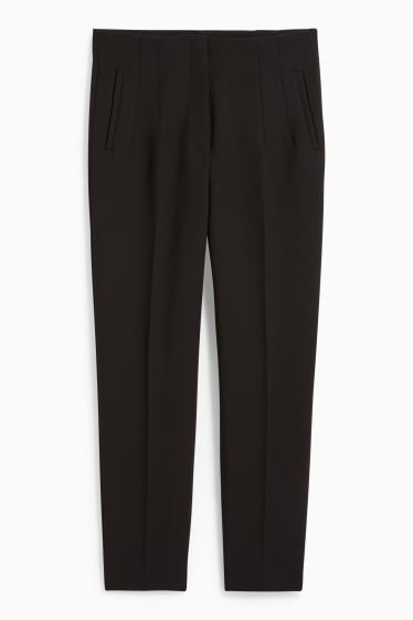 Dames - Pantalon - high waist - regular fit - zwart