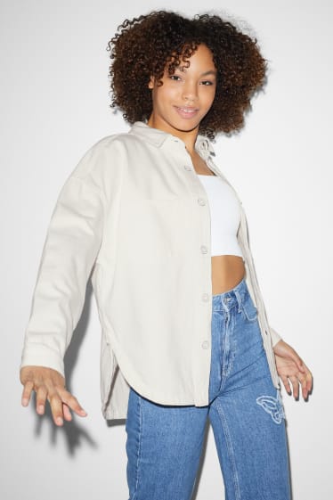 Damen - CLOCKHOUSE - Shacket - cremeweiss