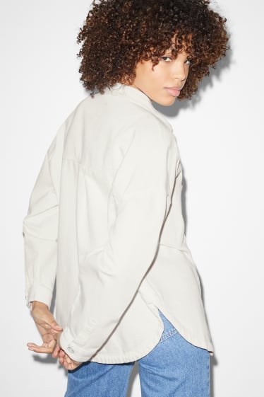 Damen - CLOCKHOUSE - Shacket - cremeweiss