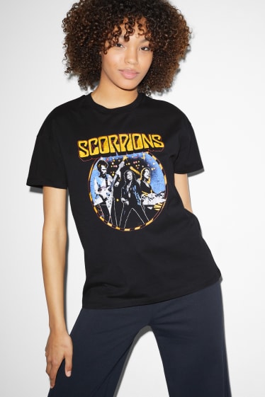 Ados & jeunes adultes - CLOCKHOUSE - T-shirt - Scorpions - noir