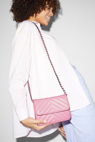 Femmes - CLOCKHOUSE - petit sac à bandoulière - synthétique - rose