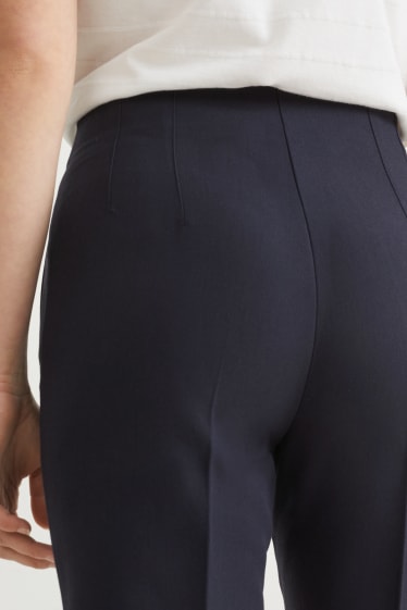 Donna - Pantaloni - vita alta - regular fit - blu scuro