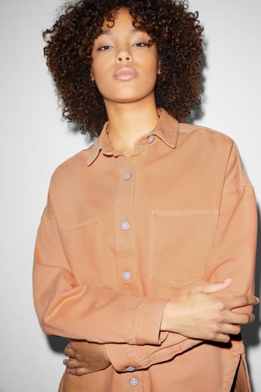 Kobiety - CLOCKHOUSE - koszula w stylu kurtki - pomarańczowy