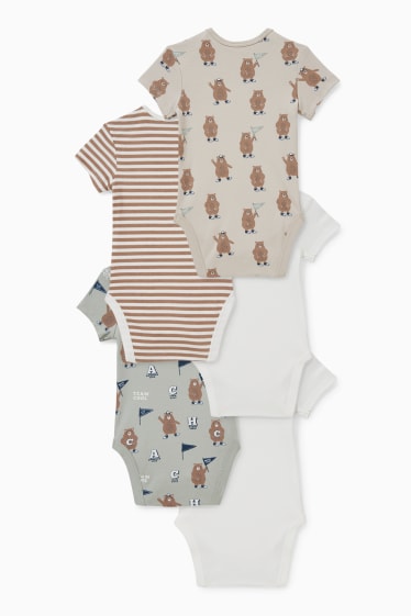 Baby Buben - Multipack 5er - Baby-Body - weiß
