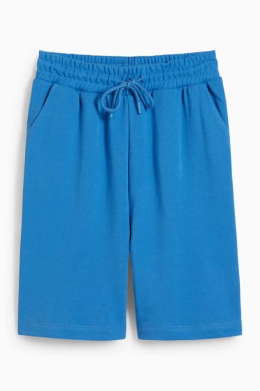 Dames - CLOCKHOUSE - sweatshorts - blauw