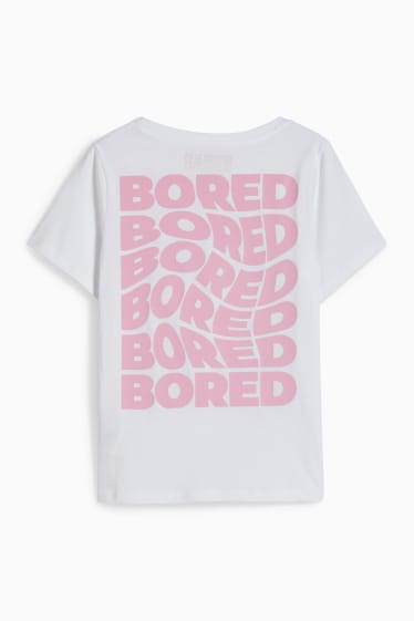 Enfants filles - BORED APE - haut manches courtes - blanc
