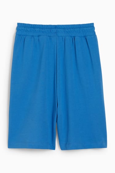 Femmes - CLOCKHOUSE - short en molleton - bleu