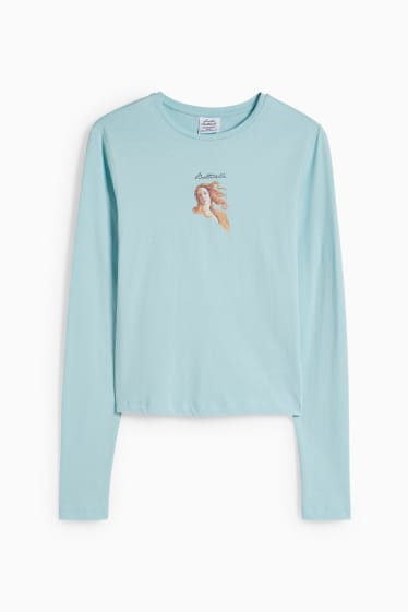 Ados & jeunes adultes - CLOCKHOUSE - T-shirt - Vénus de Botticelli - turquoise clair