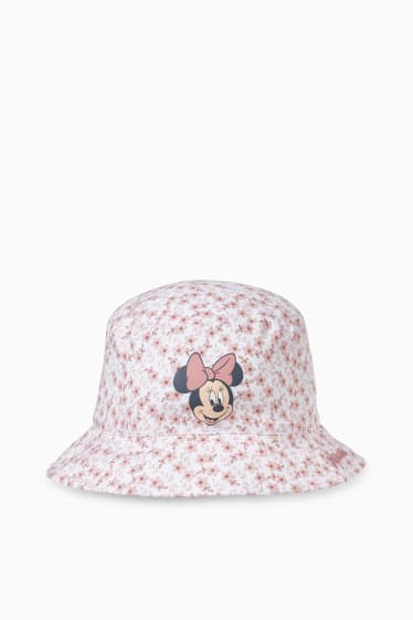 Bebeluși - fete - Minnie Mouse - pălărie bebeluși - cu flori - roz