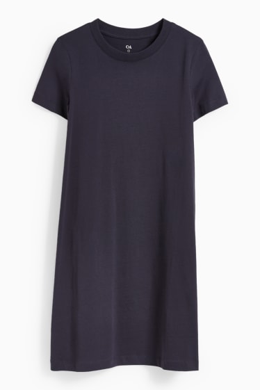 Femei - Rochie-tricou - albastru închis