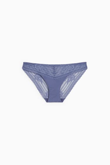 Damen - Slip - blau