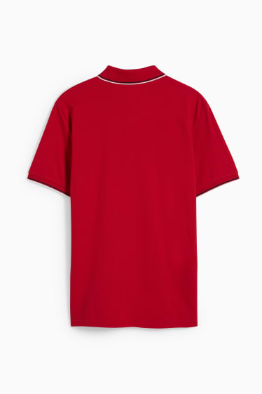 Herren - Poloshirt - dunkelrot