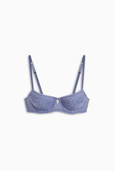Dona - Sostenidors amb cèrcol - DEMI - enconxats - blau